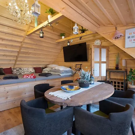 Wellness In Beskiden An Der Becva 木屋 Prostřední Bečva