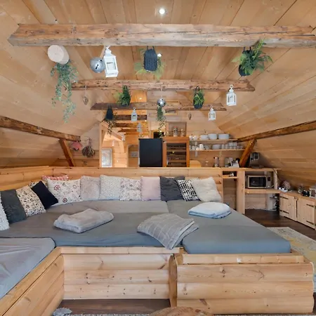 Wellness In Beskiden An Der Becva 木屋 Prostřední Bečva