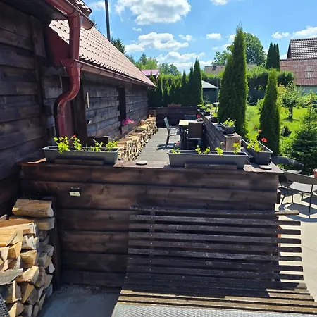 Wellness In Beskiden An Der Becva 木屋
