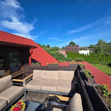 Wellness In Beskiden An Der Becva 木屋 Prostřední Bečva